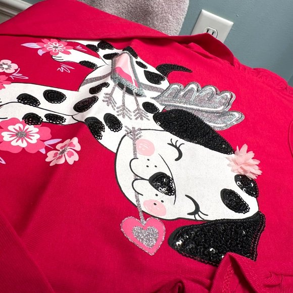 ISAAC MIZRAHI NEW YORK Sz 7/8 Little Girls Dalmatian Ruffle Sleeve Top - Picture 10 of 12